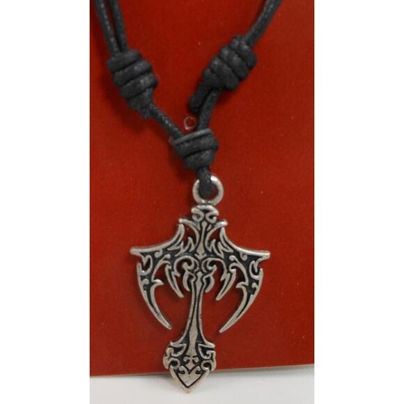 Vintage Celtic Cross Pendant Necklace 24" Adjustable Sacred Symbols NOS - Picture 2 of 10
